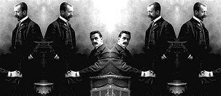 Heinrich und Thomas Mann im Atelier Elvira. Um 1902.