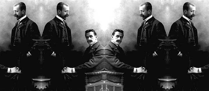 Thomas a Heinrich Mannové v ateliéru Elvira. Kolem roku 1902.