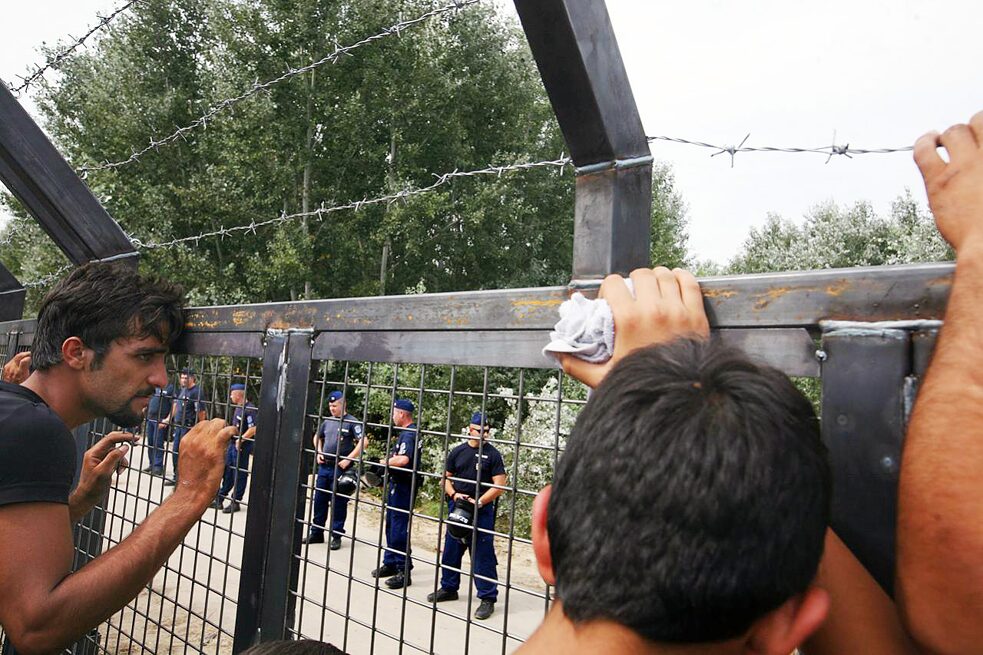Srbsko-maďarská hranica, september 2015