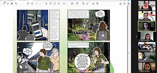 Comics im Wald