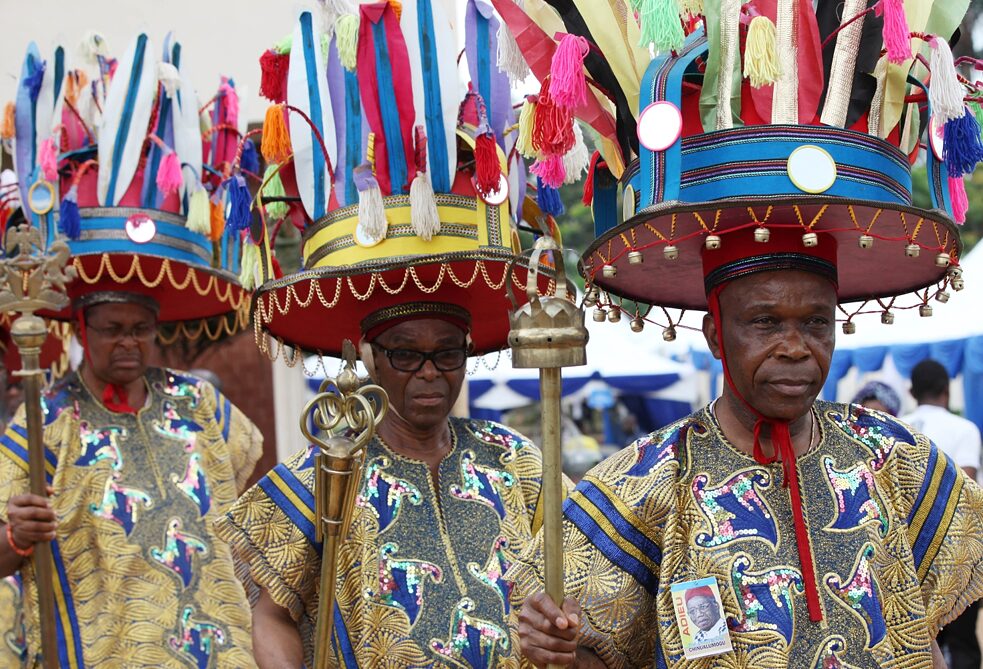 Dekolonisation – Igbo-Stammeschefs, Nigeria, Aufnahmedatum 23.05.2013