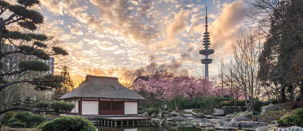 Asiatisches Flair im Japanischen Garten. 