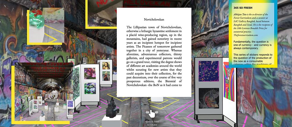 „Novichelovekan, a biennial with new faces“ mit Abhijan Toto – einer der Online-Ausstellungen des Projektes „Le Biennali Invisibili“ 
