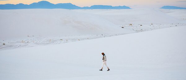 ‘Wanderlust’ in the White Sands National Park New Mexiko | Photo (detail): © Yassine El Mansouri 2020 