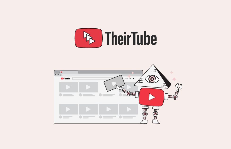 Logo of TheirTube from Tomo Kihara