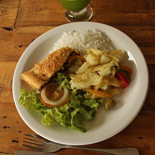 Gericht mit Jackfrucht