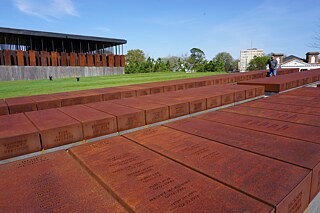 Le National Memorial for Peace and Justice à Montgomery, Alabama