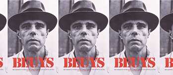 Joseph-Beuys-Poster für eine Vortragstournee durch die USA: Energy Plan for the Western Man, 1974, organisiert von dem Galeristen Ronald Feldman, New York