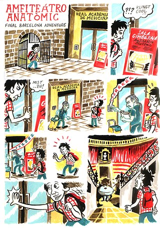  Calle Claus bei seinem Abenteur im Amfiteatro