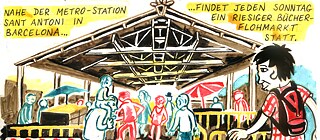 Der Sant Antoni Markt in der Nähe der gleichnamigen Metrostration gehört zu den traditionsreichsten Märkten Barcelonas. Unter der Woche einer der besten Orte der Stadt, um frische Lebensmittel zu kaufen, verwandelt er sich sonntags zum Anziehungspunkt für Buchliebhaber und Fans von alten Postkarten und nostalgischen Werbeplakaten. Mehr als 100 Stände laden zum Stöbern ein.