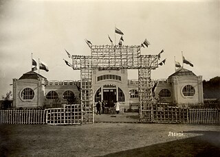 The First West-Siberian Agricultural, Forest, Trade, and Industry Exhibition. A fragment of the ethnographic display of the Tobolsk museum. Omsk // 1911