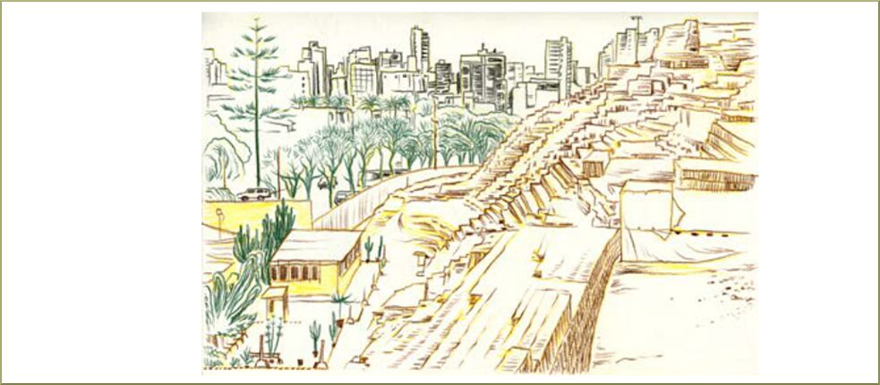  Wer in Peru unterwegs ist, sieht sie überall: die unzähligen huacas des Landes. Der Begriff kommt aus der alten Inkasprache Quechua und steht für „Zeremonienort“. Eine huaca umfasst also Tempel, Grabstätten und Götterbilder. Allein das Stadtgebiet von Lima zählt 54 Huacas. Im beliebtem Stadtteil Miraflores zum Beipiel findet man die großartige Huaca Pucllana.