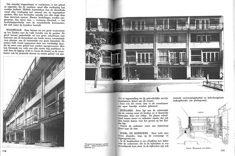 Lotte Stam-Beese, Mart Stam und Willem van Tijen - "Nieuwe Woningen" (Zeitschriftartikel) 