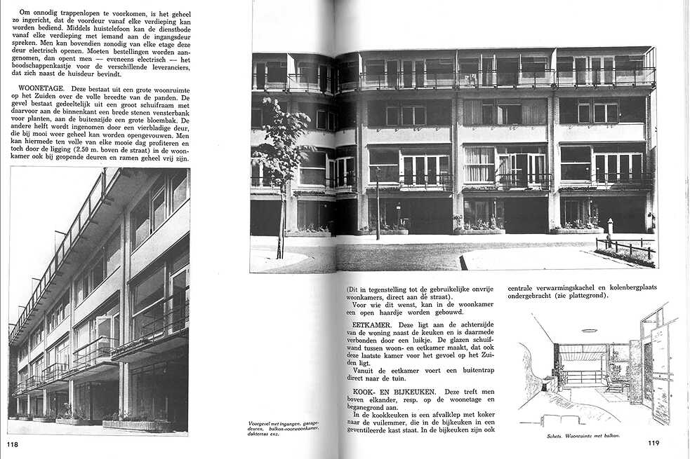 Lotte Stam-Beese, Mart Stam und Willem van Tijen - "Nieuwe Woningen" (Zeitschriftartikel) 