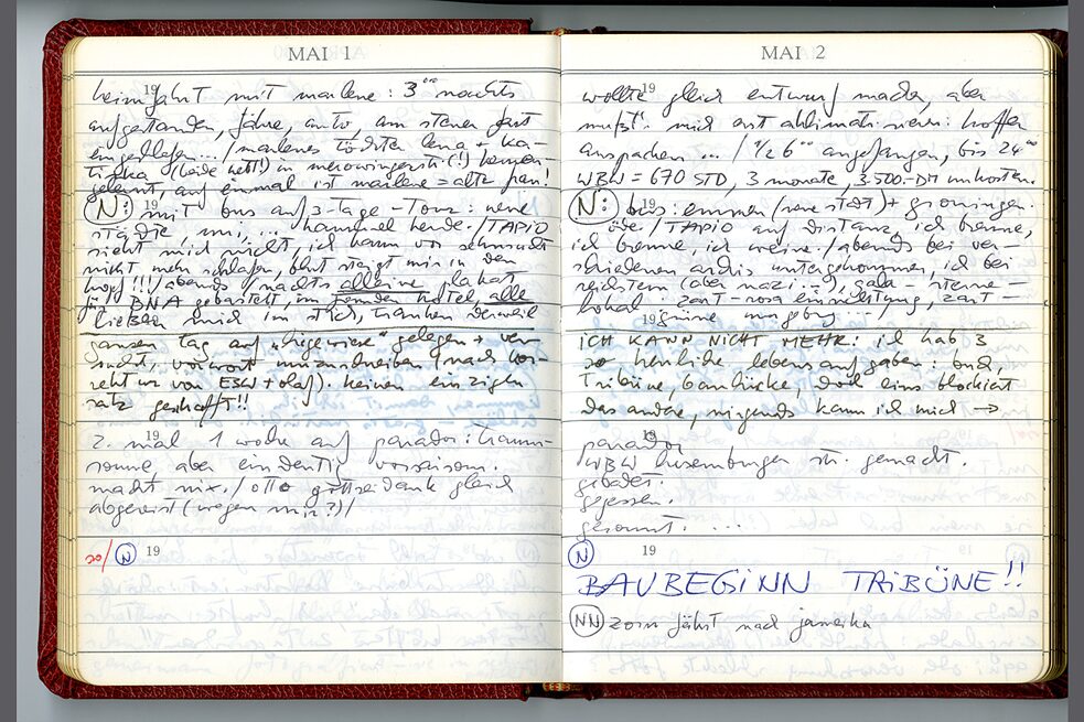 Tagebücher von Verena Dietrich 1984-1988, 1./2. Mai