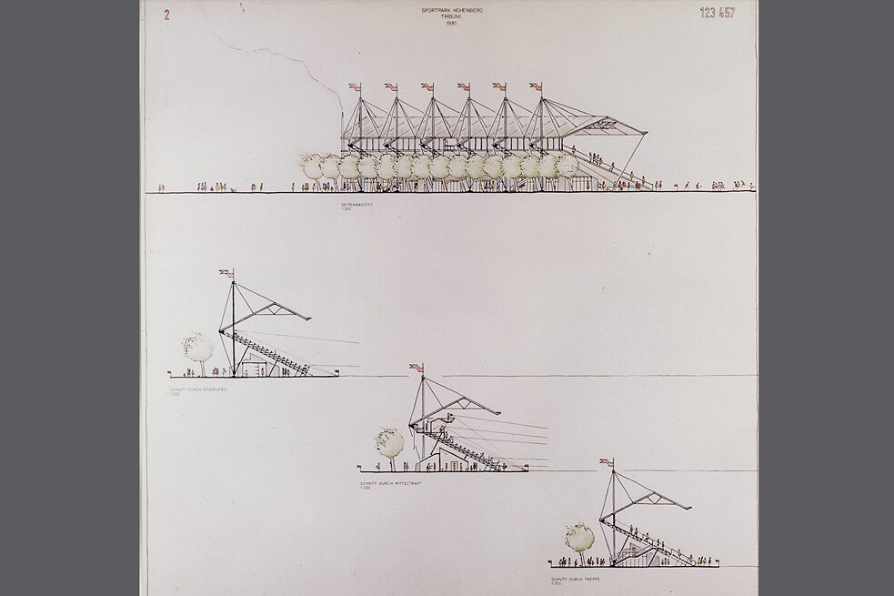 Wettbewerbszeichnung für den Sportpark Hohenberg