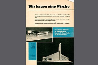 „Wir bauen eine Kirche“ Zeitschriftartikel (Reproduktion)