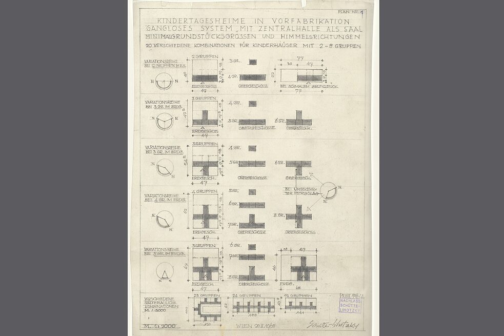 Baukastensystem für Kindertagesheime - Wien, 1964/1968