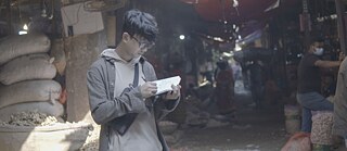 Kawran Bazaar Sayeef zeichnet