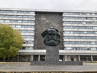 Karl Marx bust in Chemnitz