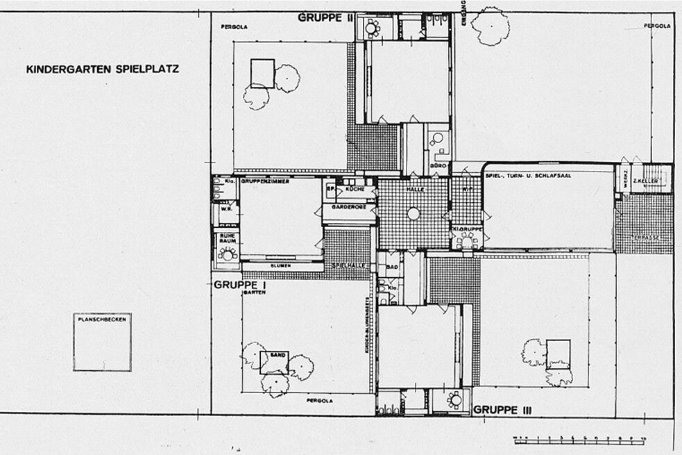 Kindergarten für die Siedlung Praunheim Frankfurt am Main, 1930