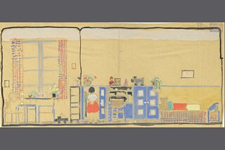 Kinderzimmer, 1934–1936 - Wandabwicklung