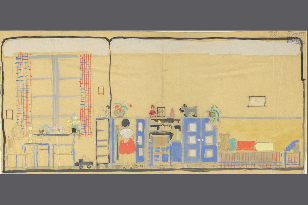 Kinderzimmer, 1934–1936 - Wandabwicklung