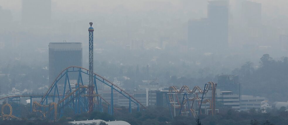 Vista general de la contaminada Ciudad de México