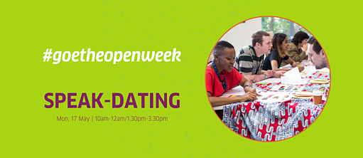 Open Week: Speak-Dating