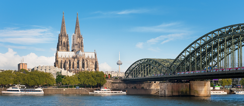 From Cologne, you can learn German through online courses or at the Goethe-Institut in Bonn or Düsseldorf.