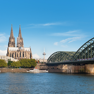 From Cologne, you can learn German through online courses or at the Goethe-Institut in Bonn or Düsseldorf.