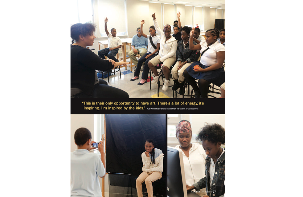 Beginn der Künstlerresidenz in Homewood.