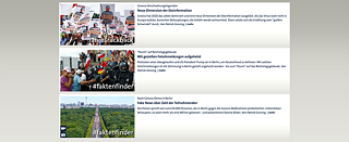 Στιγμιότυπο οθόνης της ιστοσελίδας του τμήματος εντοπισμού γεγονότων του ARD.