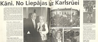 Artikel über die Familie Kahn in der Zeitung „Kurzemes vārds”. Foto mit freundlicher Genehmigung von „Kurzemes vārds”