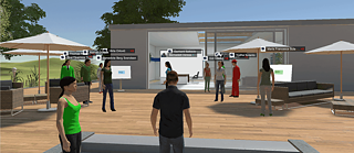 Alumnis y trabajadores del Goethe-Institut en el WBS LearnSpace 3D®