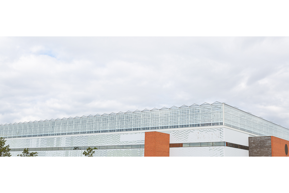 El invernadero de azotea más grande del mundo, construido en 2020 en el distrito de Saint-Laurent.