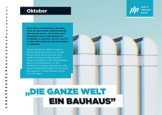 Oktober. Vorderseite