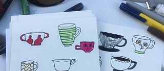 Beispiel zur Übung „Alle Tassen im Schrank!“ | Zeichnung von Giulia Mirandola