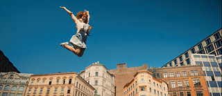 Girl jumping