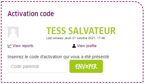 Code d’activation 2 - version française
