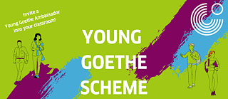 Goethe Logo with students