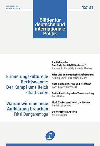 Blätter Cover 12 2021