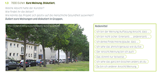 Mindmap collage © © Goethe-Institut London Klimawandel Aktionen