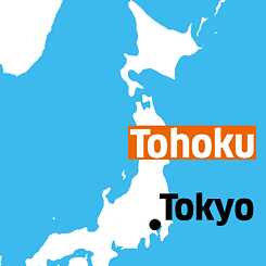 Landkarte Tohoku