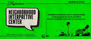 Neighborhood Interpretive Center | Grafik: Goethe-Institut
