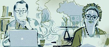 Illustration of Rosana Paulino and Kwang Sun Joo 