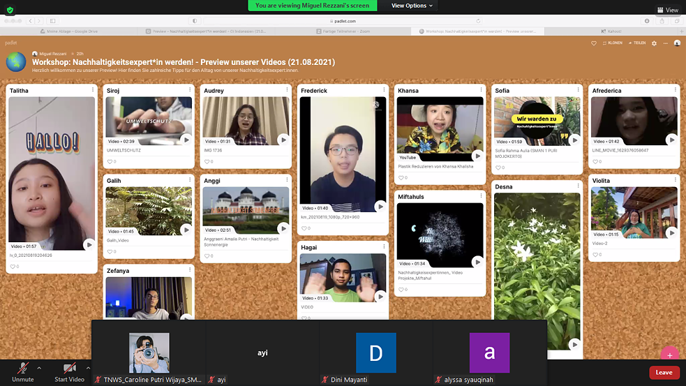Bericht über den Workshop „Nachhaltigkeitsexpert*innen werden: Sonnenenergie!“2