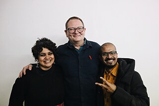 Shruti-Abhishek with Ralf  © © Abhishek Bommana & Shruti Rao Shruti-Abhishek with their host Ralf Homann