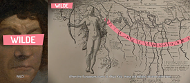 decolonial – Videostill del proyecto “Intervention M21” (www.decolonizem21.info): El Glosario (De)Colonial, Parte 2, “Civilizado - Salvaje”