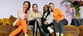 The We A.R.E. team, from left to right: Griselda Welsing, Linda Schulz, Aster Oberreit, Kira Römer